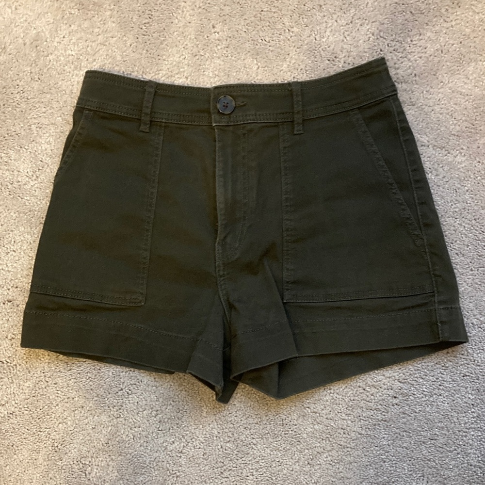 H&M Dark Green Women's Cargo Shorts